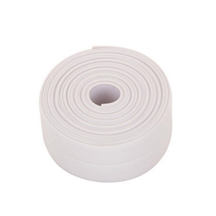 Durable PVC Material Waterproof Mold Proof Adhesive Tape  Kitchen Bathroom Wall Sealing Tape, Width:3.8cm x 3.2m(White) - Adhesives & Sealers by PMC TechLife | Online Shopping South Africa | PMC TechLife