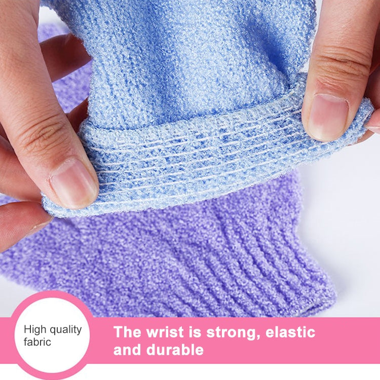 5 PCS Shower Bath Gloves Exfoliating Spa Massage Scrub Body Glove(Blue) - Bath Brushes & Sponges by PMC TechLife | Online Shopping South Africa | PMC TechLife