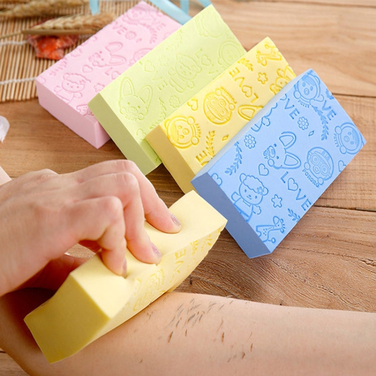 Baby Shower Spa Bath Square Sponge Body Cleaning Scrub(Pink) - free shipping - PMC TechLife - Order now!