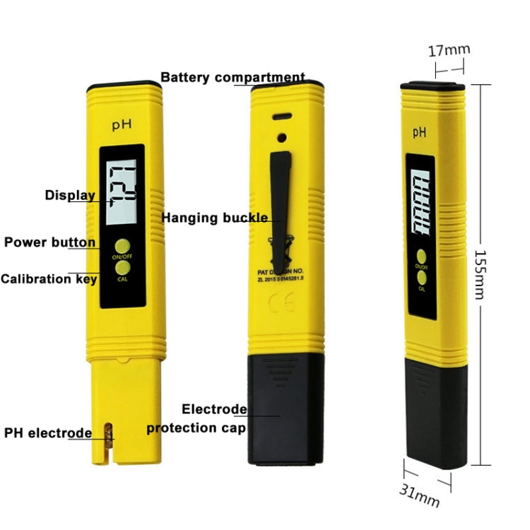 Portable High-precision PH Test Pen PH Acidity Meter PH Water Quality Detection Instrument(Blue) - PH & Moisture Meter by PMC TechLife | Online Shopping South Africa | PMC TechLife