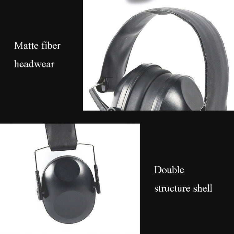 Learn Sleep Industry Noise Cancelling Earmuffs Shooting Soundproof Earmuffs(Black) - Earmuff & Pad by PMC TechLife | Online Shopping South Africa | PMC TechLife