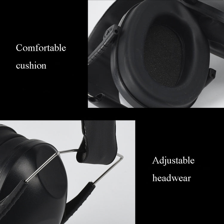 Learn Sleep Industry Noise Cancelling Earmuffs Shooting Soundproof Earmuffs(Black) - Earmuff & Pad by PMC TechLife | Online Shopping South Africa | PMC TechLife