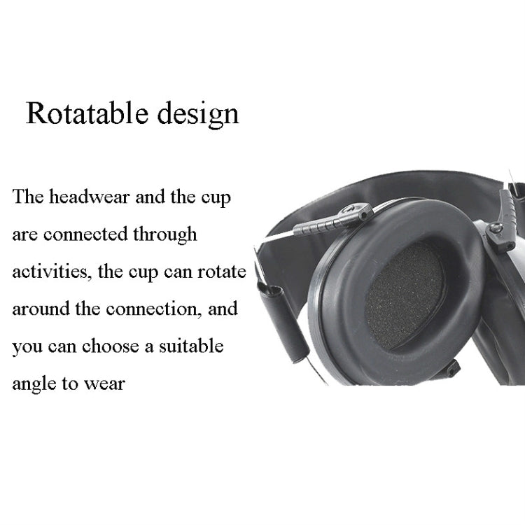 Learn Sleep Industry Noise Cancelling Earmuffs Shooting Soundproof Earmuffs(Black) - Earmuff & Pad by PMC TechLife | Online Shopping South Africa | PMC TechLife