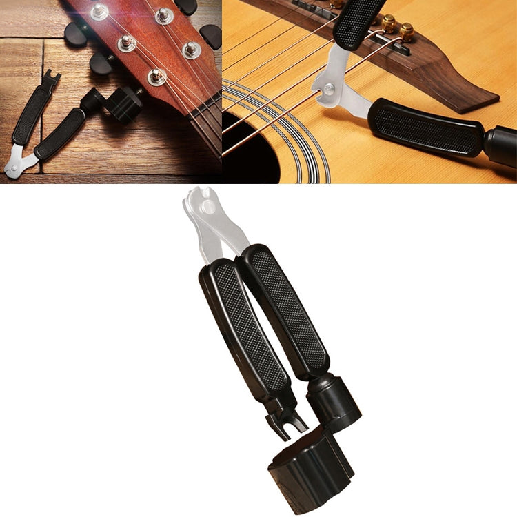 Guitar String Changing Tool Set String Trimmer Winding String Winding Three-in-one Clamp Guitar Accessories(Black Wihout Paper Jam) - Stringed Instruments by PMC TechLife | Online Shopping South Africa | PMC TechLife