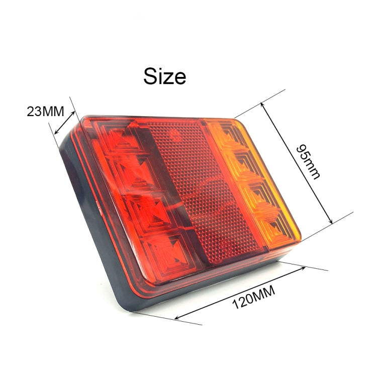 2 PCS CNSUNNY LIGHT DC 12V Car Truck Trailer Caravans LED Rear Tail Warning Brake Lights - Brake Lights by PMC Jewellery | Online Shopping South Africa | PMC Jewellery