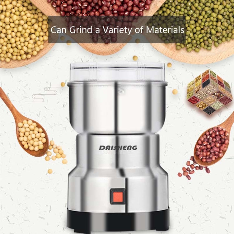 Daisheng Medicinal Material Grinder Powder Machine Household Small Stainless Steel Grinder, Specification:CN Plug(4 Leaf Blade) - Stirrer & Squeezer by PMC Jewellery | Online Shopping South Africa | PMC Jewellery