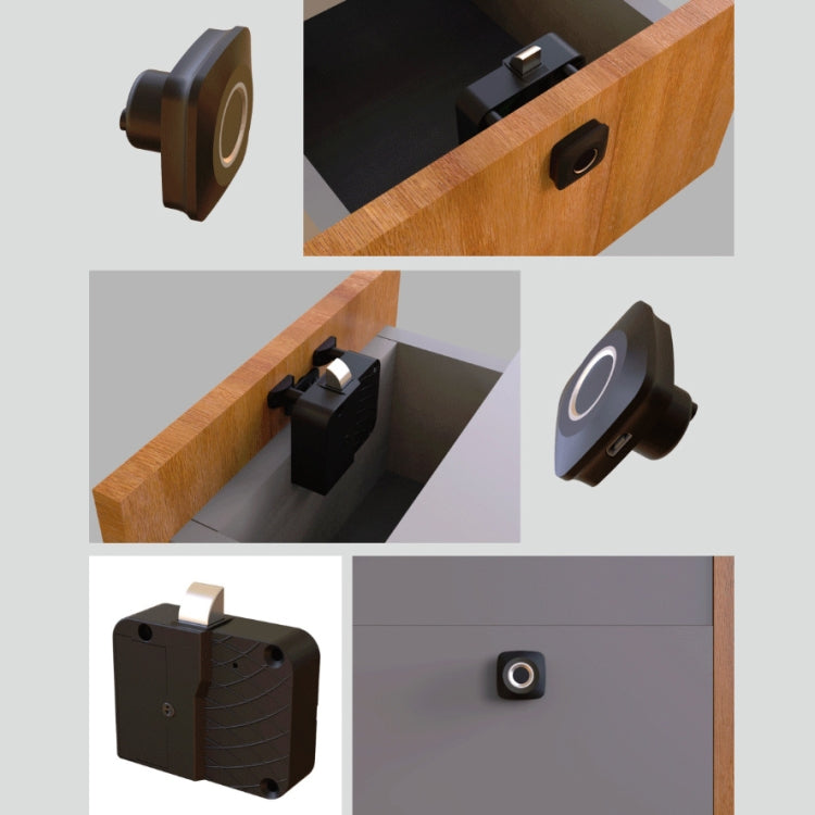 Smart Drawer Locker Fingerprint Lock Household Anti-Theft Lock - Door Locks & Cabinet Locks by PMC Jewellery | Online Shopping South Africa | PMC Jewellery