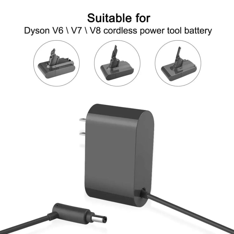 26.1V Vacuum Cleaner Accessories Power Adapter Plug for Dyson Dyson V6 / V7 / V8, Plug Standard:US Plug - free shipping - PMC TechLife - Order now!