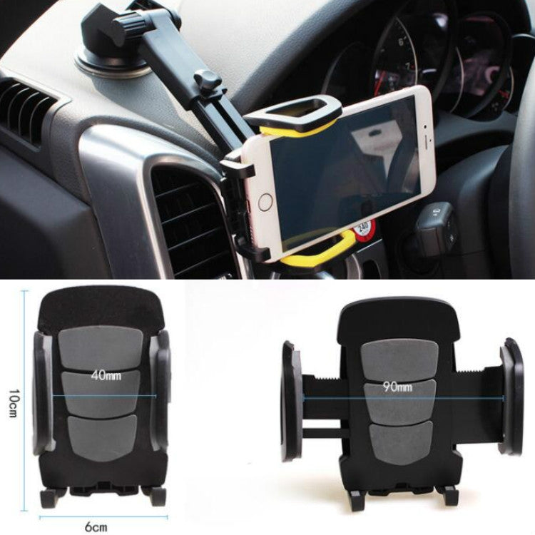 Car Phone Holder Car Air Outlet Mobile Phone Holder Suction Cup Navigation Instrument Panel General, Style:3 in 1(Gray) - Car Holders by PMC Jewellery | Online Shopping South Africa | PMC Jewellery