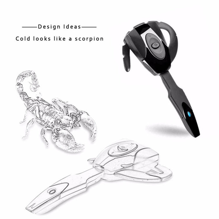 PS3 Bluetooth 5.0 Scorpion Unilateral Hanging Ear Bluetooth Earphone Black Hole Headset - Bluetooth Earphone by PMC TechLife | Online Shopping South Africa | PMC TechLife