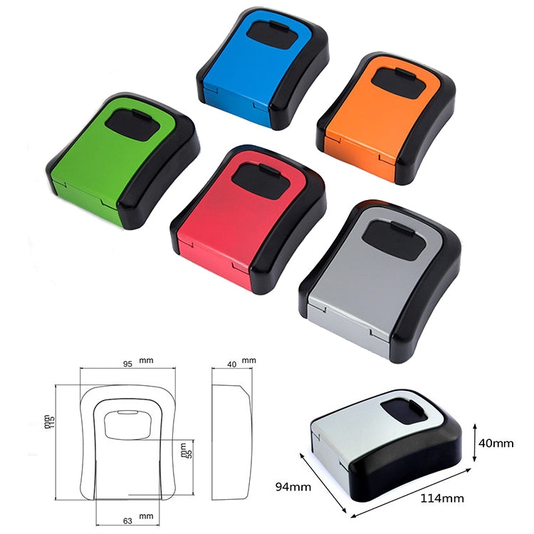 HG2 Arc Wall Mounted Password Key Box(Gray) - Safety Box by PMC TechLife | Online Shopping South Africa | PMC TechLife