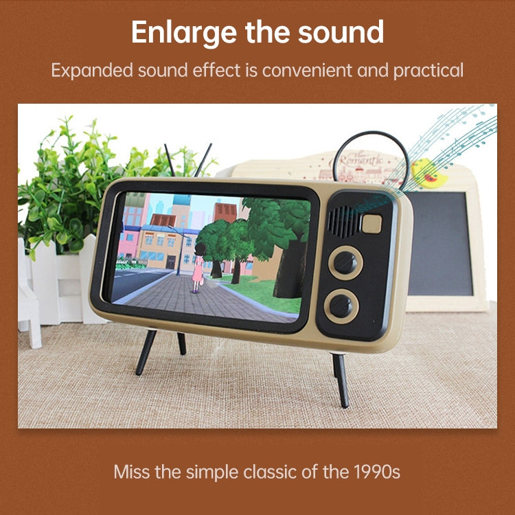 Q02 Retro Desktop Lazy Live TV Phone Holder for 4.7~6.2 inch Display Mobile Phone(Silver) - Desktop Holder by PMC TechLife | Online Shopping South Africa | PMC TechLife