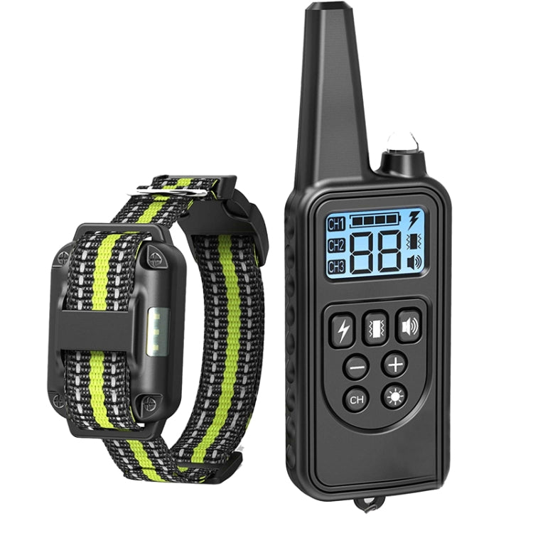 Bark Stopper Pet Supplies Collar Remote Control Collar Dog Training Device, Style:880-1 Green - Training Aids by PMC TechLife | Online Shopping South Africa | PMC TechLife