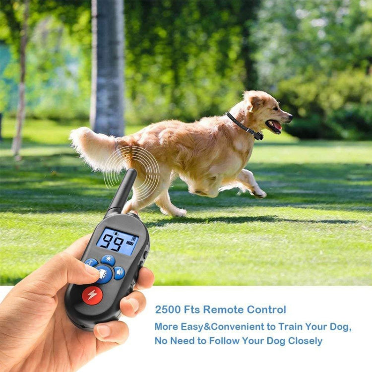 800m Remote Control Electric Shock Bark Stopper Vibration Warning Pet Supplies Electronic Waterproof Collar Dog Training Device, Style:556-1(AU Plug) - Training Aids by PMC Jewellery | Online Shopping South Africa | PMC Jewellery