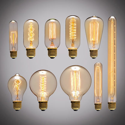 E27 40W Retro Edison Light Bulb Filament Vintage Ampoule Incandescent Bulb, AC 220V(T45 Filament) - Retro Lights by PMC Jewellery | Online Shopping South Africa | PMC Jewellery