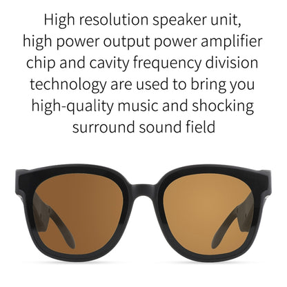 A13 Smart Audio Sunglasses Bluetooth Earphone(Brown) - Bluetooth Earphone by PMC Jewellery | Online Shopping South Africa | PMC Jewellery