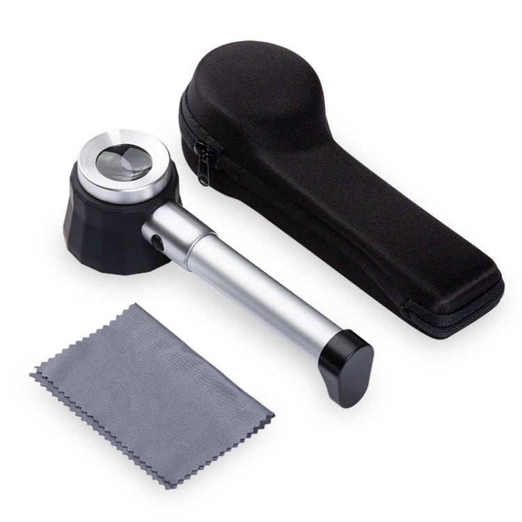 Handheld With Scale With 3 Lights 45 Times Magnifying Glass High-Definition Double Lens Magnifying Glass - Hand Held Style by PMC TechLife | Online Shopping South Africa | PMC TechLife