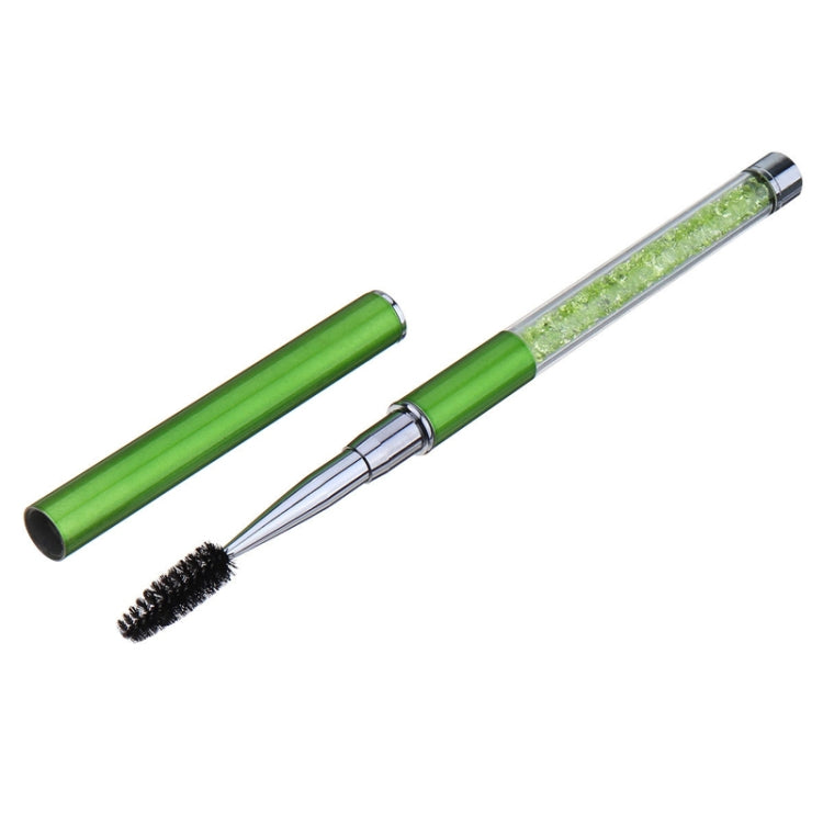 5 PCS Plastic Pole Eyelash Brush Rhinestone Pole With Pen Sleeve Spiral Eyelash Brush(Green) - Eyes by PMC Jewellery | Online Shopping South Africa | PMC Jewellery