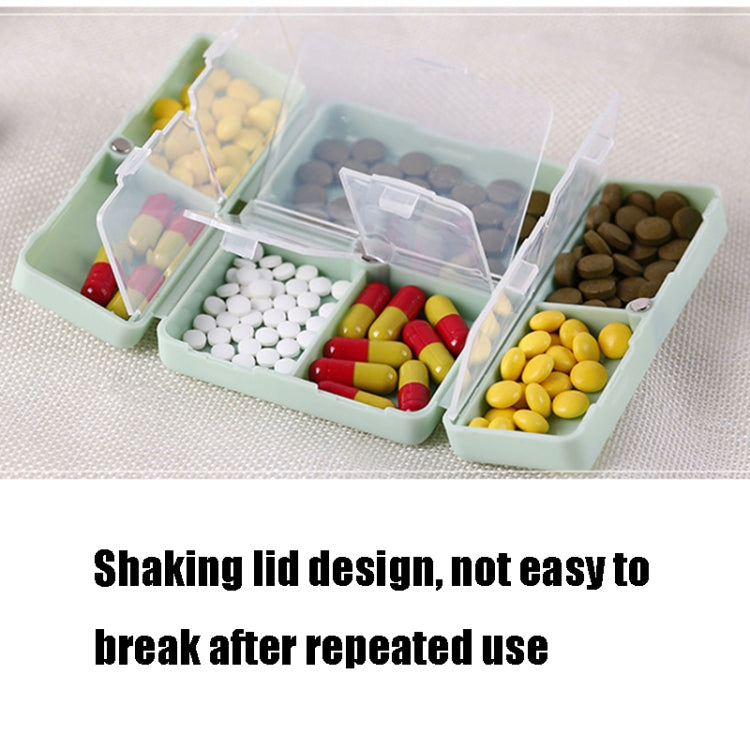 Folding Portable Sealed and Dispensing Small Pill Box(White) - free shipping - PMC TechLife - Order now!