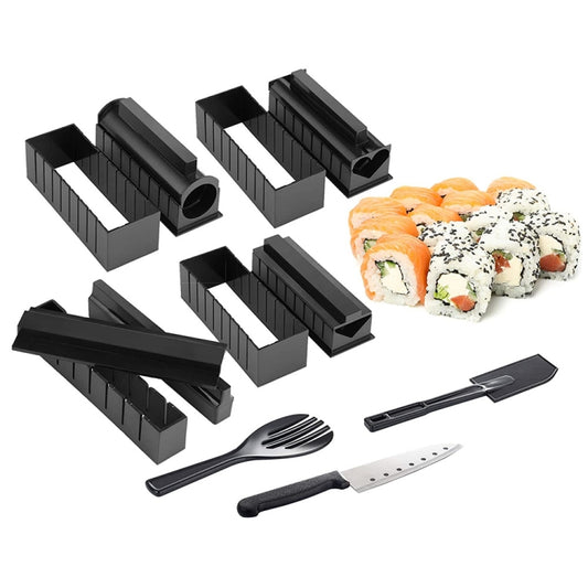 11 in 1 Sushi Mold With Sushi Knife Rice Ball Mold DIY Home Creative Sushi Roll Set - Food Molds by PMC Jewellery | Online Shopping South Africa | PMC Jewellery