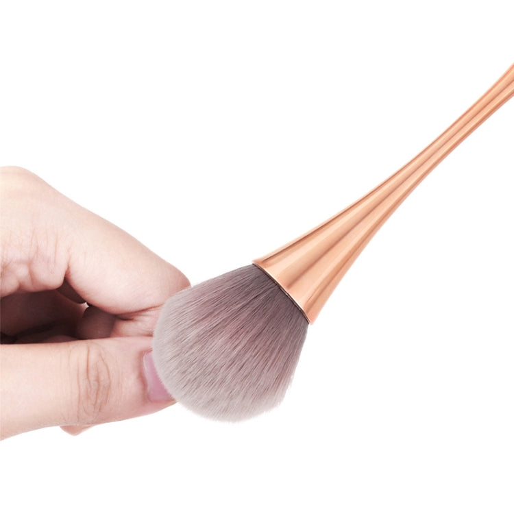 2 PCS Single Small Waist Makeup Brush Nail Powder Dust Blush Loose Powder Brush, Specification: Golden Rod Brown Hair - Makeup Brushes by PMC Jewellery | Online Shopping South Africa | PMC Jewellery