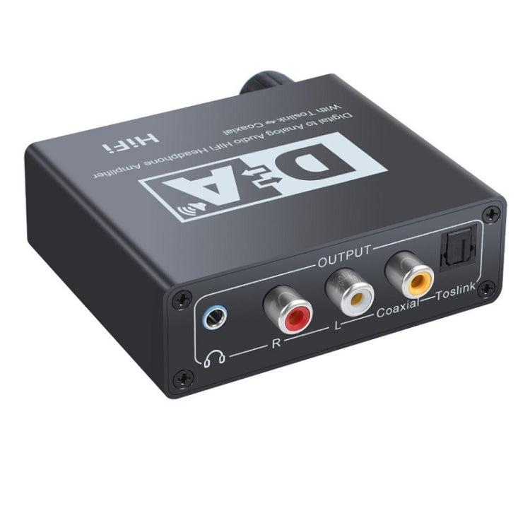 NK-C6 Optical Fiber To Analog Audio Converter Adjustable Volume Digital To Analog Decoder With USB Cable - Audio Receiver Transmitter by PMC TechLife | Online Shopping South Africa | PMC TechLife