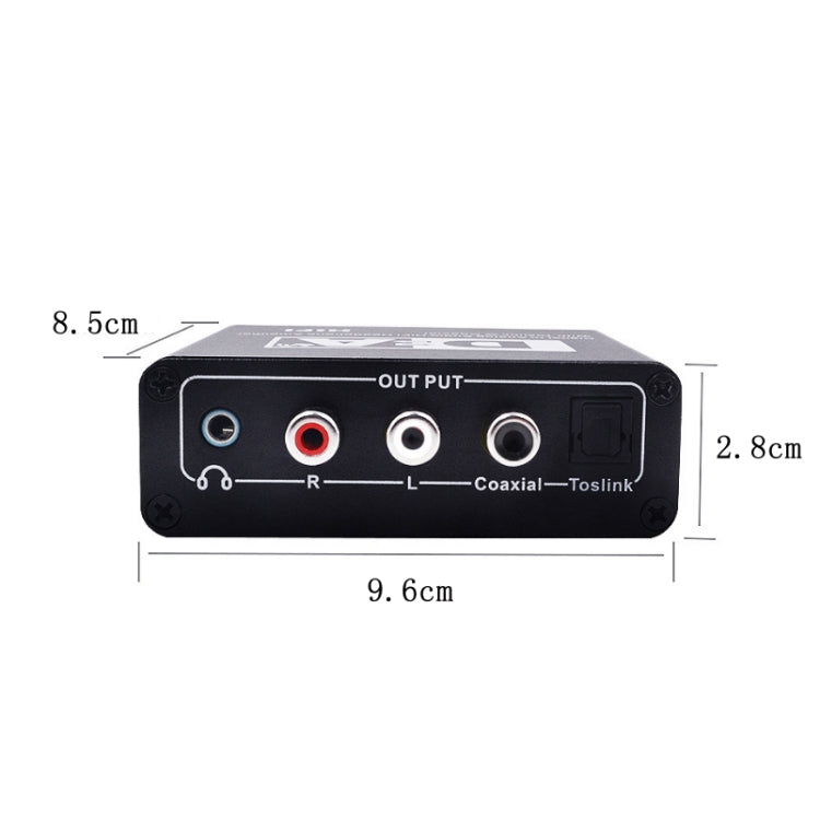 NK-C6 Optical Fiber To Analog Audio Converter Adjustable Volume Digital To Analog Decoder With USB Cable - Audio Receiver Transmitter by PMC TechLife | Online Shopping South Africa | PMC TechLife
