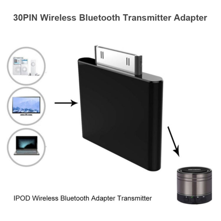 IPF01 30 Pin Bluetooth4.1 Audio Transmitter For IPod Random Colour Delivery - Audio Receiver Transmitter by PMC TechLife | Online Shopping South Africa | PMC TechLife