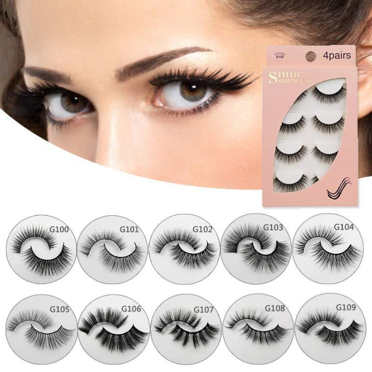 2 PCS 4 Pairs In One Box Handmade Mink False Eyelashes Slender And Long Three-Dimensional Multilayer Eyelashes(G101) - Eyes by PMC Jewellery | Online Shopping South Africa | PMC Jewellery