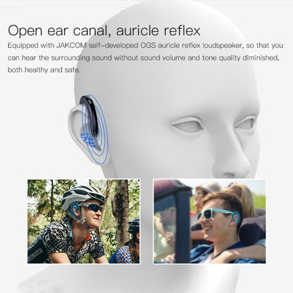 JAKCOM ET Binaural Ear-hook Smart Sports Bluetooth Earphone - Bluetooth Earphone by JAKCOM | Online Shopping South Africa | PMC Jewellery