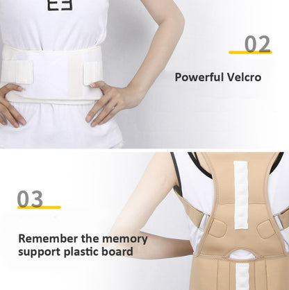 Adult Back Posture Correction Belt Kyphosis Correction Body Restraint Belt, Specification: XL(White) - Corrector by PMC Jewellery | Online Shopping South Africa | PMC Jewellery