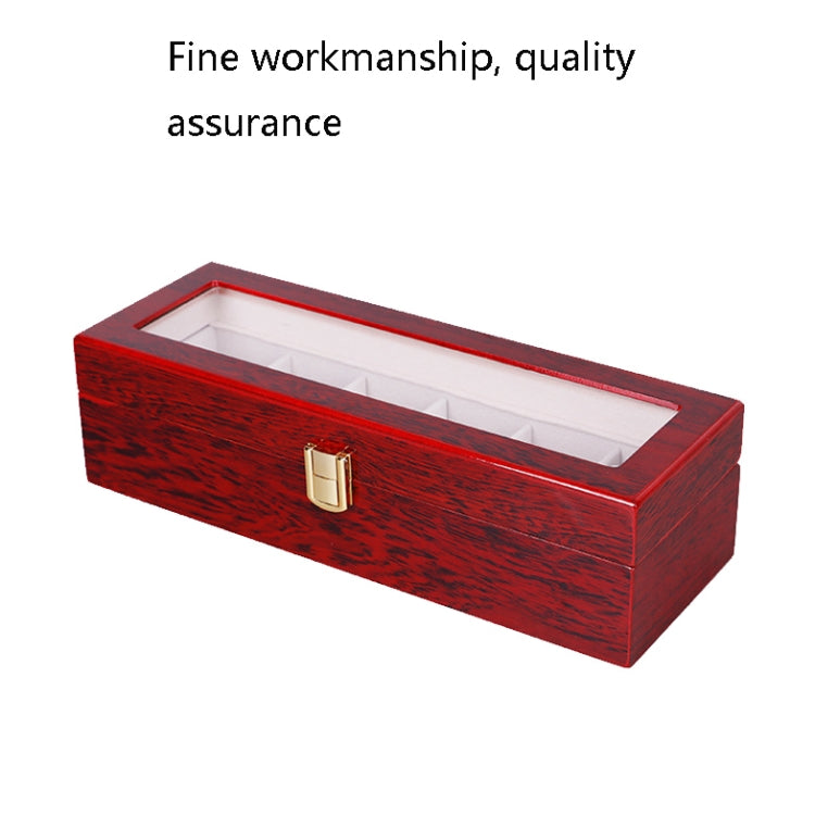 Wooden Baking Paint Watch Box Jewelry Storage Display Box(06 Black + Brown Matte) - Watch Storages by PMC Jewellery | Online Shopping South Africa | PMC Jewellery | Buy Now Pay Later Mobicred