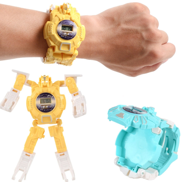 3 PCS Children Electronic Watch Cartoon Deformation Robot Toy Watch(Blue) - Electronic Pets by PMC Jewellery | Online Shopping South Africa | PMC Jewellery