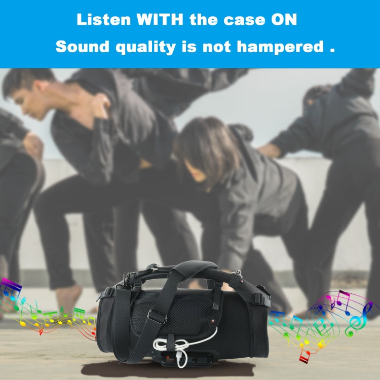 Portable Single-Shoulder Strap Speaker Storage Bag Accessories for JBL Boombox Storage Bag(Black) - Protective Case by PMC Jewellery | Online Shopping South Africa | PMC Jewellery