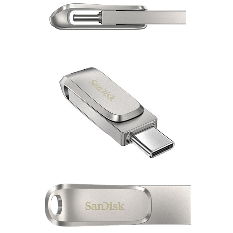 SanDisk Type-C + USB 3.1 Interface OTG High Speed Computer Phone U Disk, Colour: SDDDC4 Silver Metal Shell, Capacity: 64GB - USB Flash Drives by SanDisk | Online Shopping South Africa | PMC Jewellery | Buy Now Pay Later Mobicred