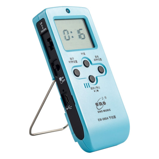 ENO EM-988A Electronic Vocal Rechargeable Metronome For Piano/Guitar/Drum/Guzheng/Violin(Blue) - Stringed Instruments by PMC Jewellery | Online Shopping South Africa | PMC Jewellery