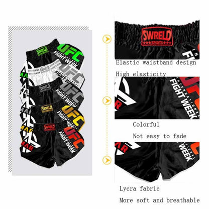 SWERLD Boxing/MMA/UFC Sports Training Fitness Shorts, Size: XXL(6) - Sports Shorts by SWERLD | Online Shopping South Africa | PMC Jewellery