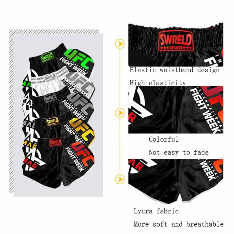 SWERLD Boxing/MMA/UFC Sports Training Fitness Shorts, Size: S(5) - Sports Shorts by SWERLD | Online Shopping South Africa | PMC Jewellery