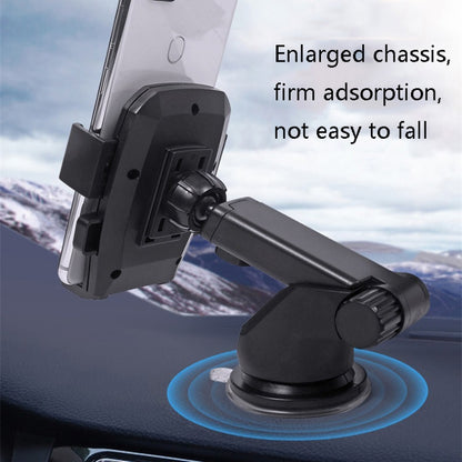 Car Telescopic Rod Automatic Lock Mobile Phone Bracket(A Blue) - Car Holders by PMC Jewellery | Online Shopping South Africa | PMC Jewellery