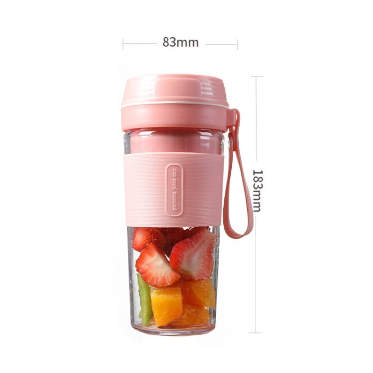 FS1300 Mini Juicer Home Portable Cooking Machine Student Juice Cup Juicer, Colour: Cherry Blossom Double Blade - Electric juicers by PMC Jewellery | Online Shopping South Africa | PMC Jewellery