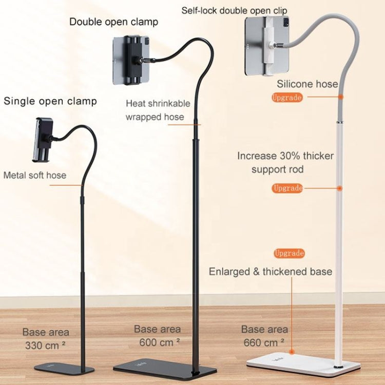 SSKY L6 Bedside Sofa Live Landing Phone Tablet Computer Bracket, Style: Base Heavy Telescopic Version (White) - Lazy Bracket by SSKY | Online Shopping South Africa | PMC TechLife