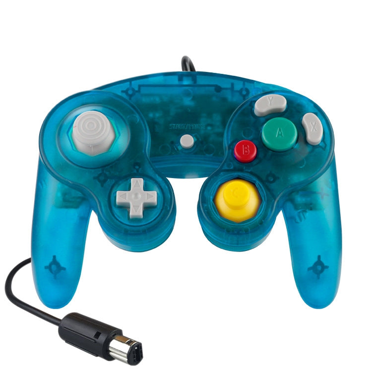 5 PCS Single Point Vibrating Controller Wired Game Controller For Nintendo NGC(Ink Green) - Gamepads by PMC Jewellery | Online Shopping South Africa | PMC Jewellery