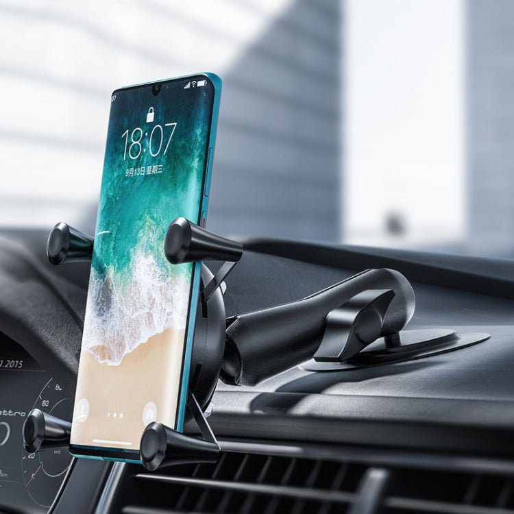 Curved Adhesive Car Instrument Table Bracket Car Mobile Phone Bracket Plastic Clamp Arm Style: Large 4 Claw - Car Holders by PMC TechLife | Online Shopping South Africa | PMC TechLife