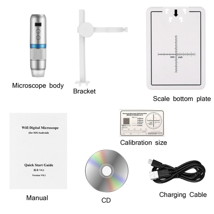 WIFI Wireless Electron Microscope 1080P HD Digital Maintenance Inspection Magnifying Glass - free shipping - PMC TechLife - Order now!