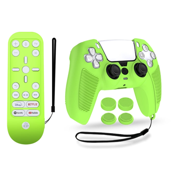 V1-1 Game Console & Remote Control Rocker Cap Silicone Protective Cover For PS5(Green) - Cases by PMC Jewellery | Online Shopping South Africa | PMC Jewellery