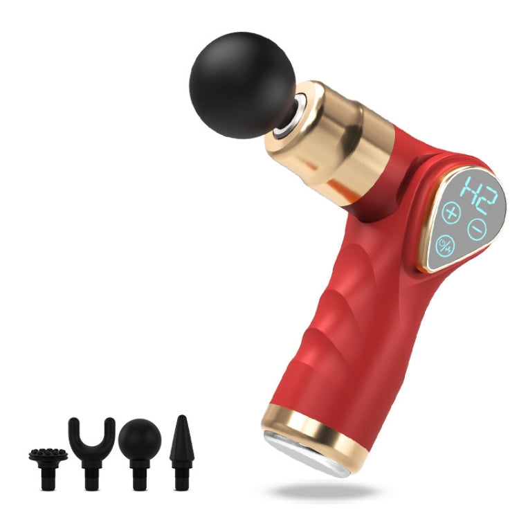Mini Fascia Gun Small LCD Screen Muscle Massager(018 Red) - free shipping - PMC TechLife - Order now!