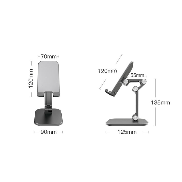 CYX-PH2 Mobile Phone Tablet Desktop Bracket Folding Telescopic Phone Bracket(White) - Desktop Holder by PMC TechLife | Online Shopping South Africa | PMC TechLife