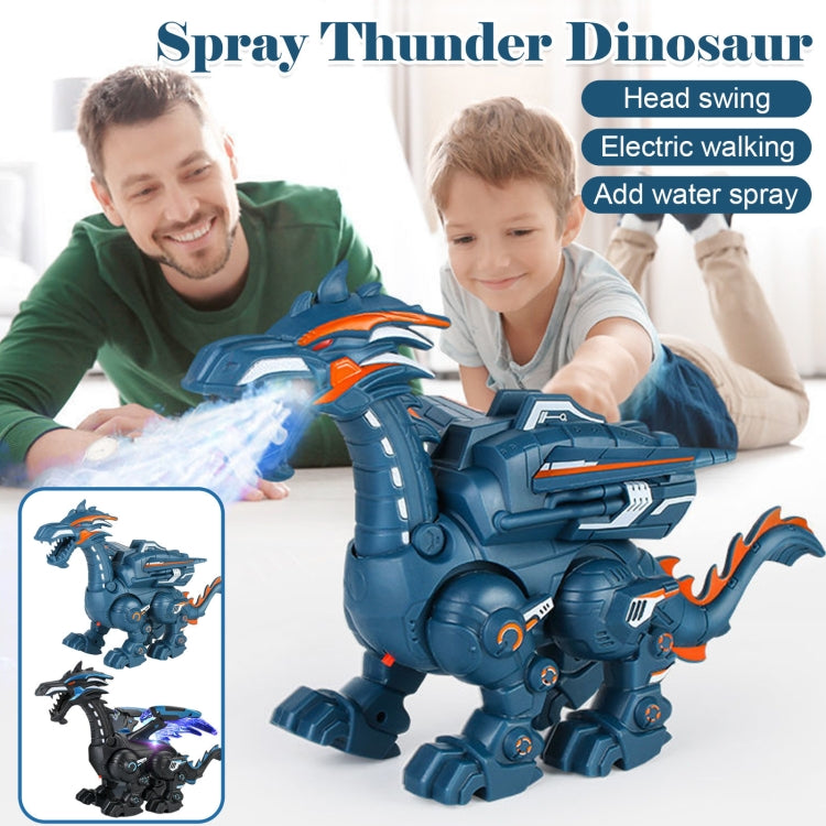 Electric Mechanical Dinosaur Toy Simulation Animal Toy Multifunctional Sound And Light Toy, Style:  Spray-Dark Black - Music Toys by PMC Jewellery | Online Shopping South Africa | PMC Jewellery