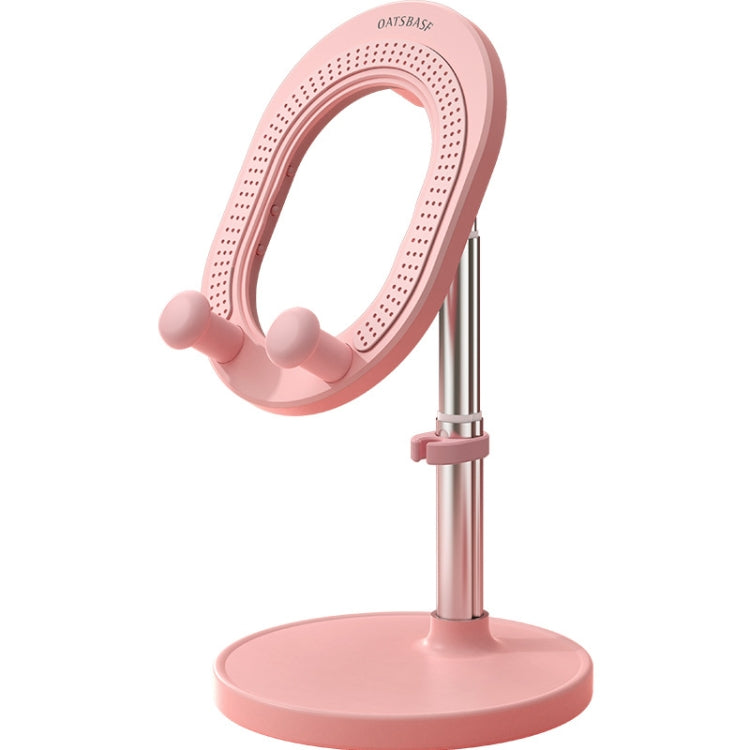 OATSBASF Live Telescopic Desktop Compact Portable Phone Holder, Standard: Bracket Pink - Desktop Holder by OATSBASF | Online Shopping South Africa | PMC Jewellery