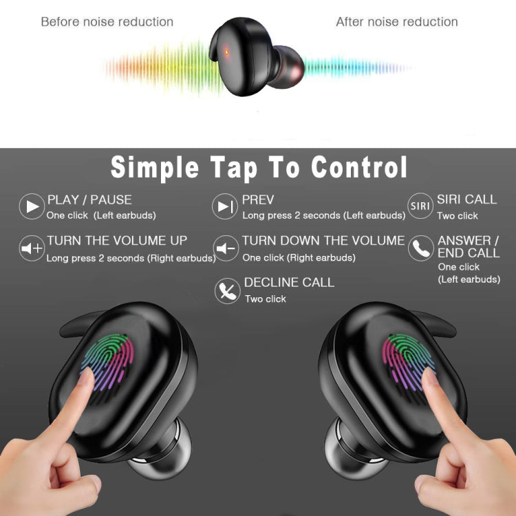 Y30 Wireless Bluetooth Headset 5.0 In-Ear Mini Earphone, Colour: Black - Bluetooth Earphone by PMC TechLife | Online Shopping South Africa | PMC TechLife